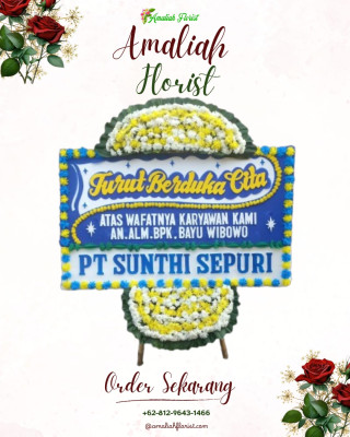 Papan Bunga Duka di Bangun Purba